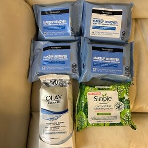 Neutrogena Makeup Remover Facial Towelette Simple Olay Cleanse total 155 wipes